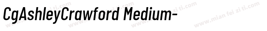 CgAshleyCrawford Medium字体转换